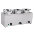 101049 - Hamoki Bain Marie with Hot Pot 3.5Lx3
