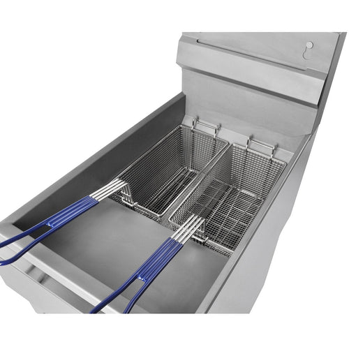 101071 - GF120 4 Burner Single Tank Gas Fryer with Twin Baskets