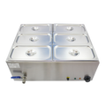 291008 - Hamoki Bain Marie 6 Pot (6 x GN1/3 150 mm)