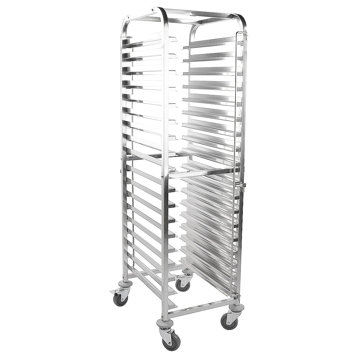 301006 - Multifunctional Racking Trolley 18 Shelves for Both GN Pan 1/1 , 40x60 cm Trays