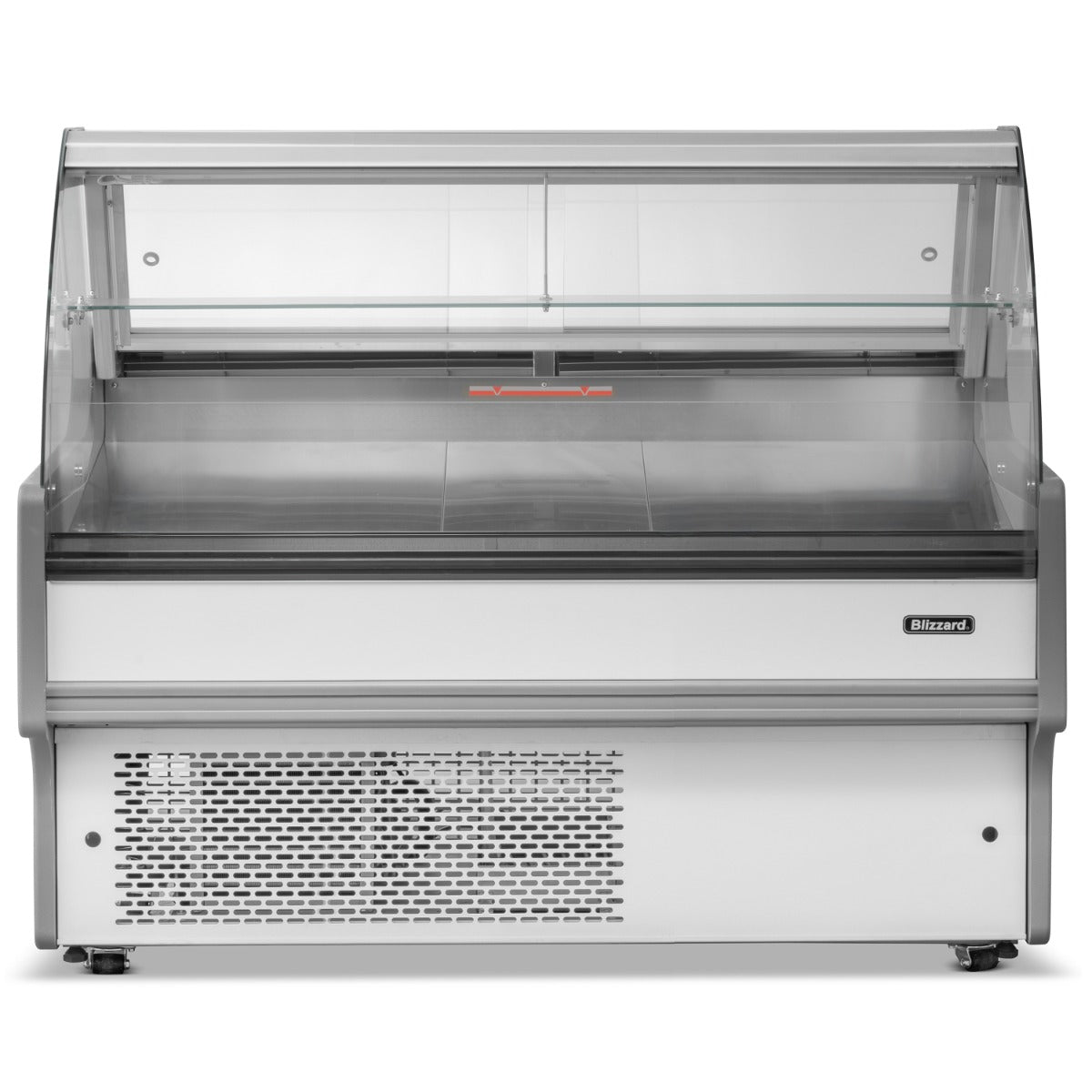 1.3m Curved Glass Serve Over Counter