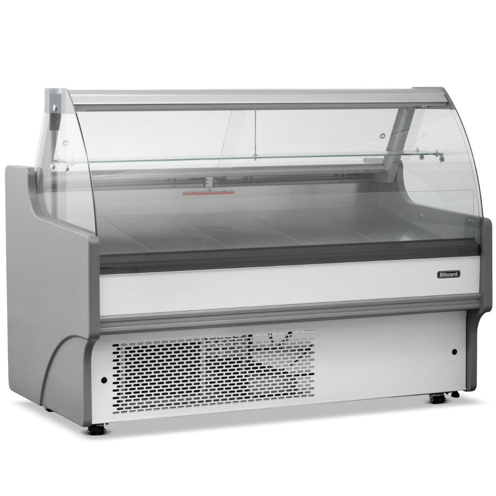 1.5m Curved Glass Serve Over Counter