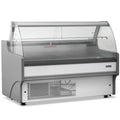 1.5m Curved Glass Serve Over Counter