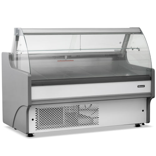 1.5m Curved Glass Serve Over Counter