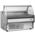 1.3m Curved Glass Serve Over Counter
