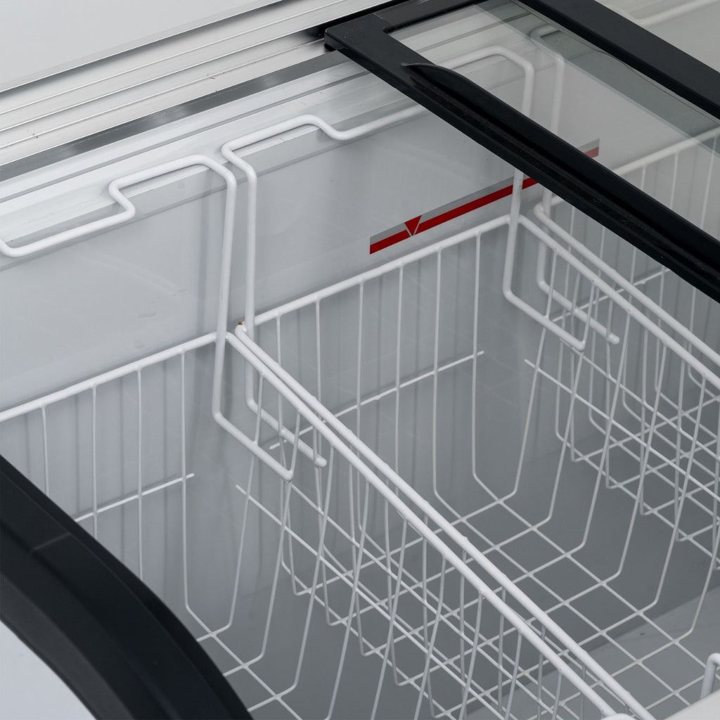 320L Curved Glass Lid Freezer