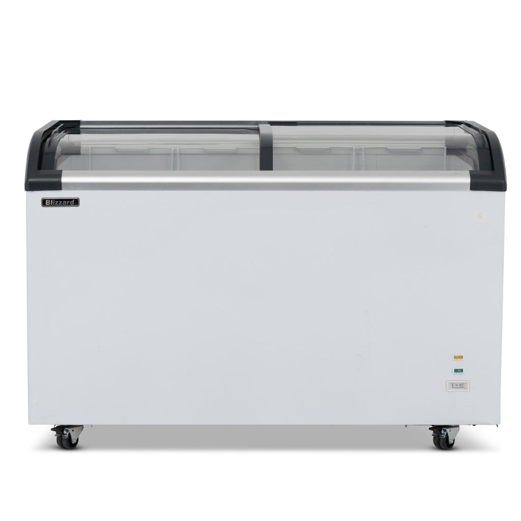 Curved Glass Lid Freezer 420L