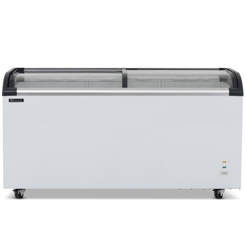 620L Curved Glass Lid Freezer