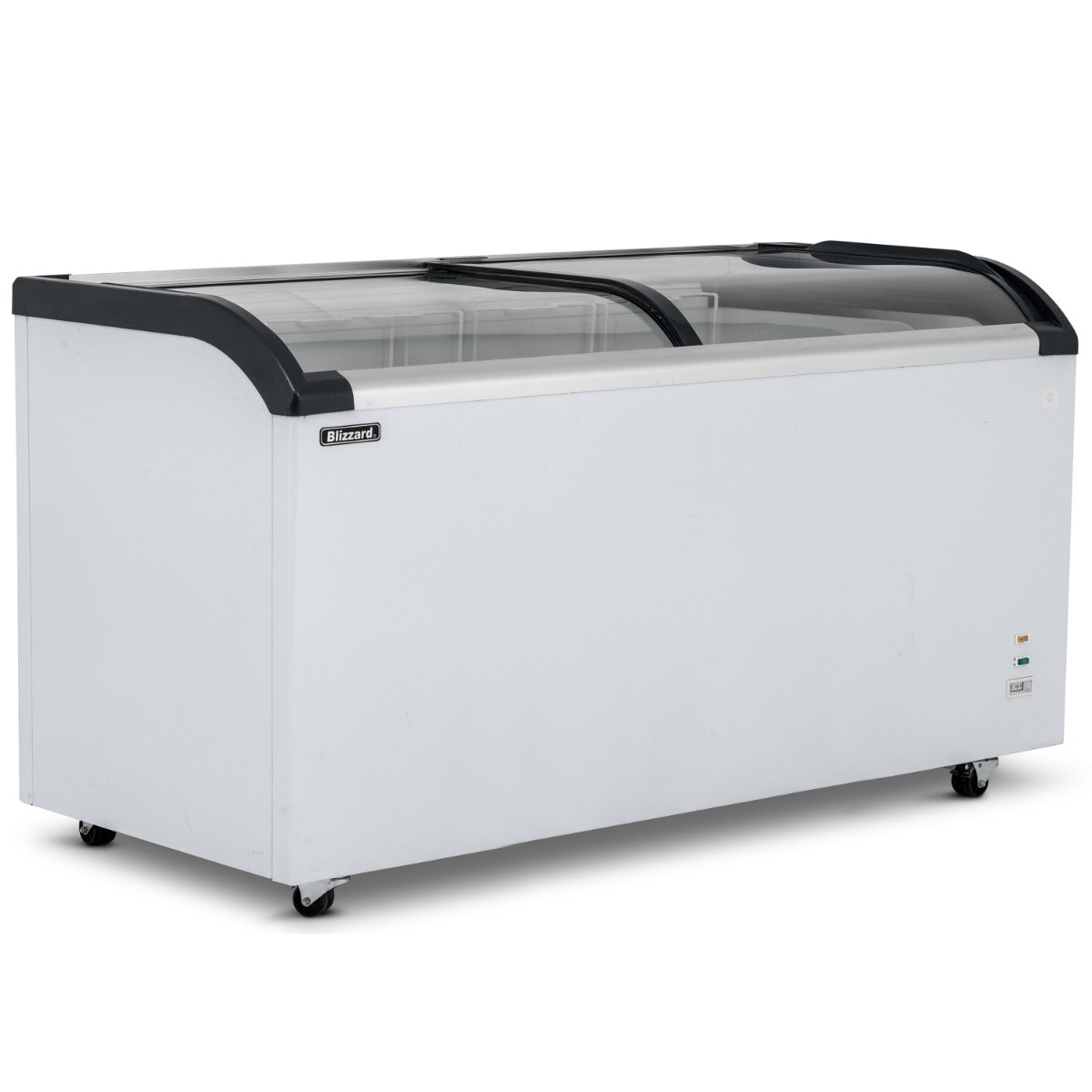 620L Curved Glass Lid Freezer