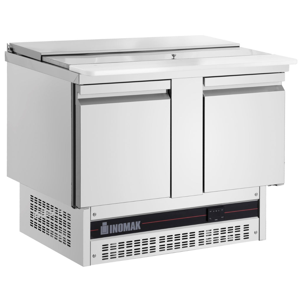 Double Hinged Door Gastronorm Saladette With Cutting Board