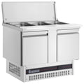 Double Hinged Door Gastronorm Saladette With Cutting Board