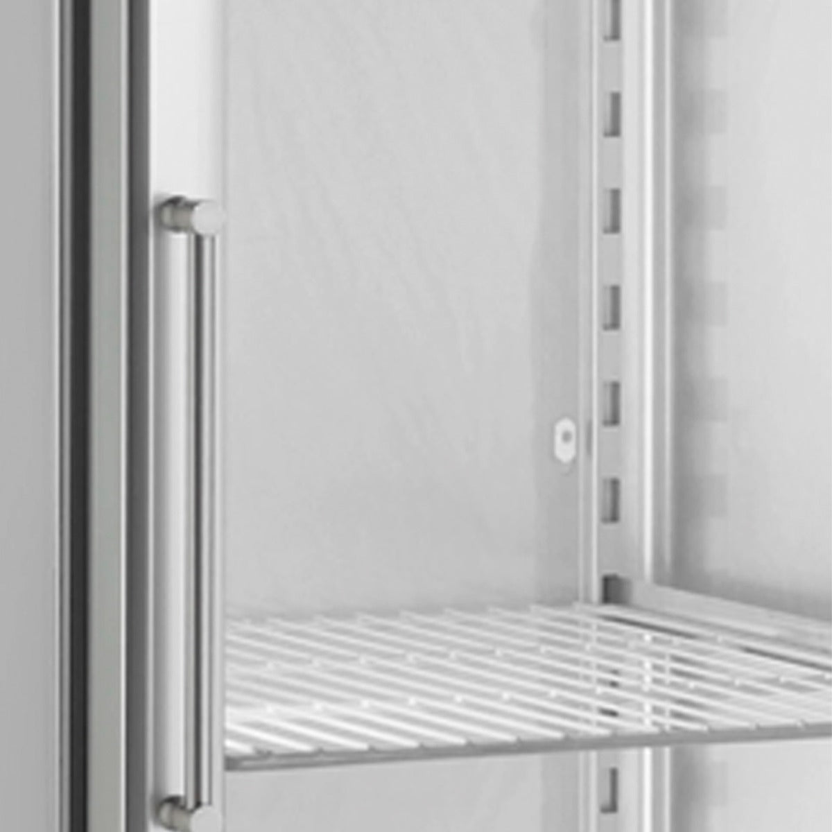 Upright Double Hinged Glass Door Heavy Duty Refrigerator