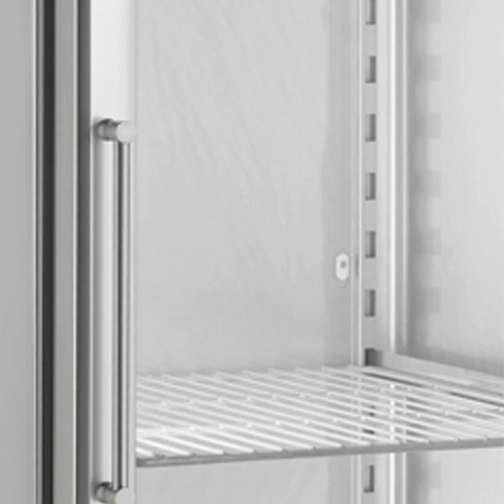 Upright Single Hinged Glass Door Heavy Duty Freezer
