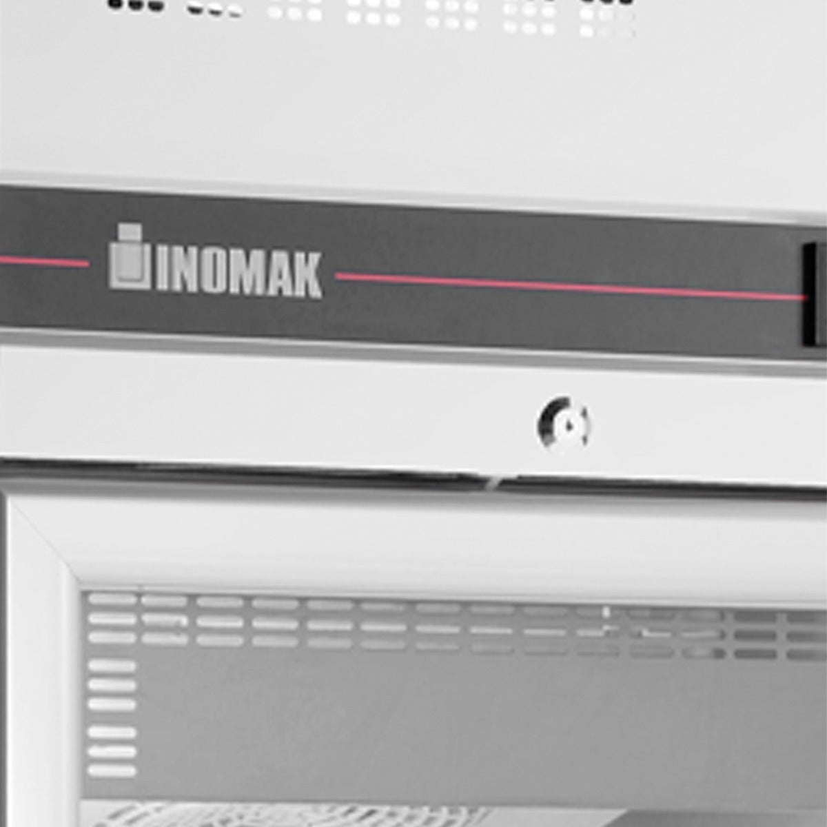 Upright Double Hinged Glass Door Heavy Duty Freezer