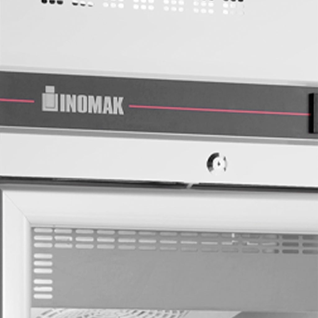 Upright Single Hinged Glass Door Heavy Duty Refrigerator