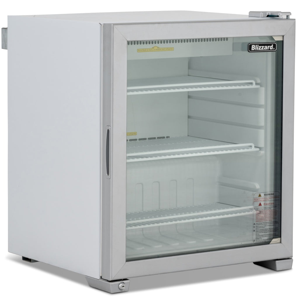 Blizzard Glass Door Counter Top Refrigerator