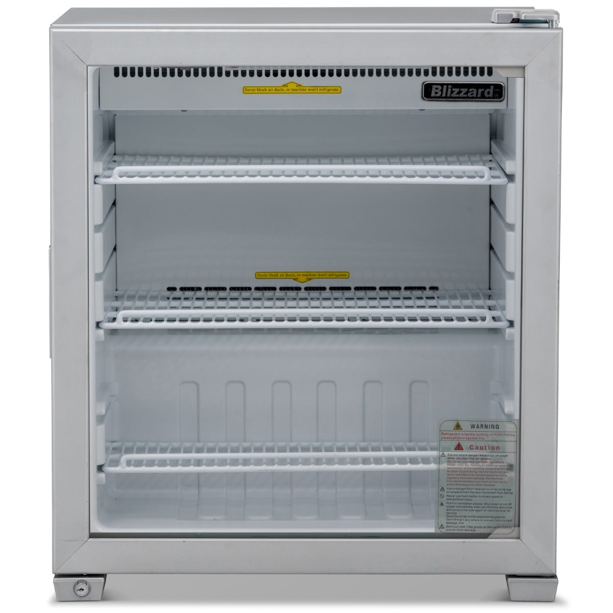 Blizzard Glass Door Counter Top Refrigerator