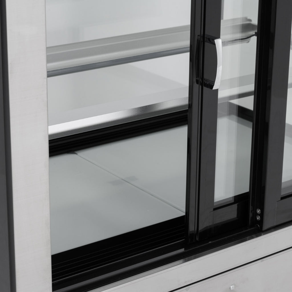 1.2m Curved Glass Low Height Merchandiser