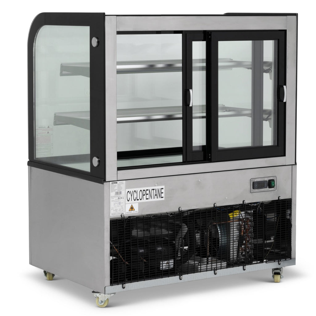 1.2m Curved Glass Low Height Merchandiser