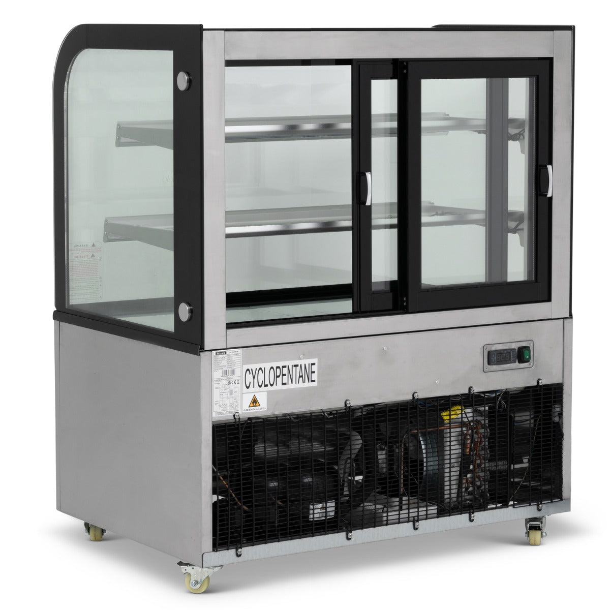 1.2m Curved Glass Low Height Merchandiser