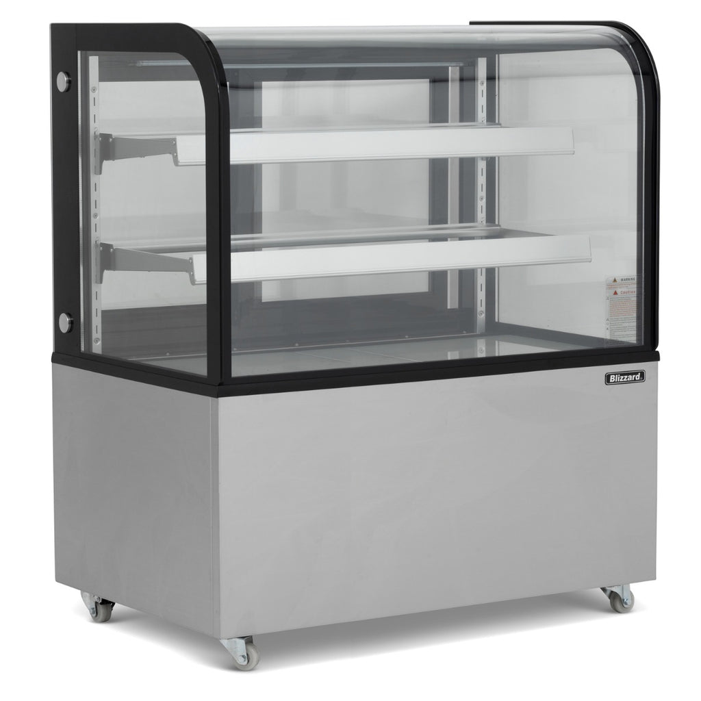 1.2m Curved Glass Low Height Merchandiser