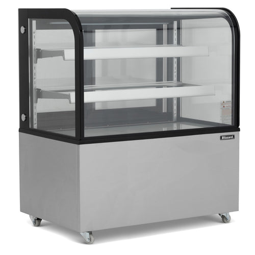 1.2m Curved Glass Low Height Merchandiser