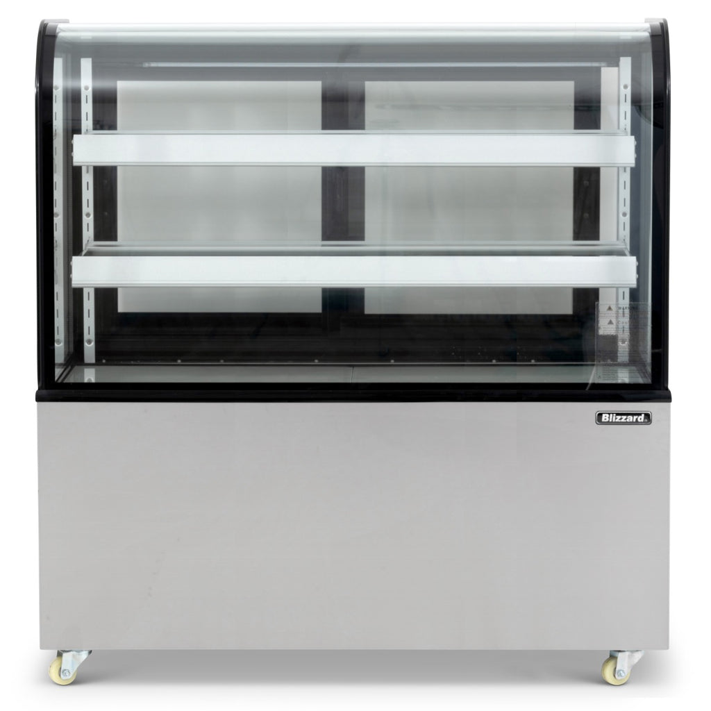 1.5m Curved Glass Low Height Merchandiser