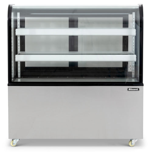 1.5m Curved Glass Low Height Merchandiser