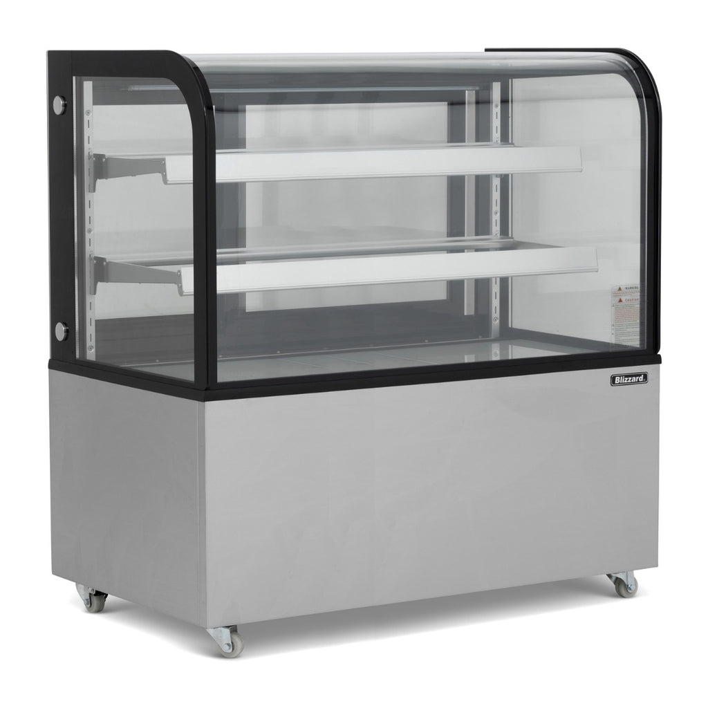 1.5m Curved Glass Low Height Merchandiser