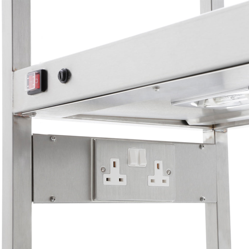 Three Lamp Halogen Heated Box