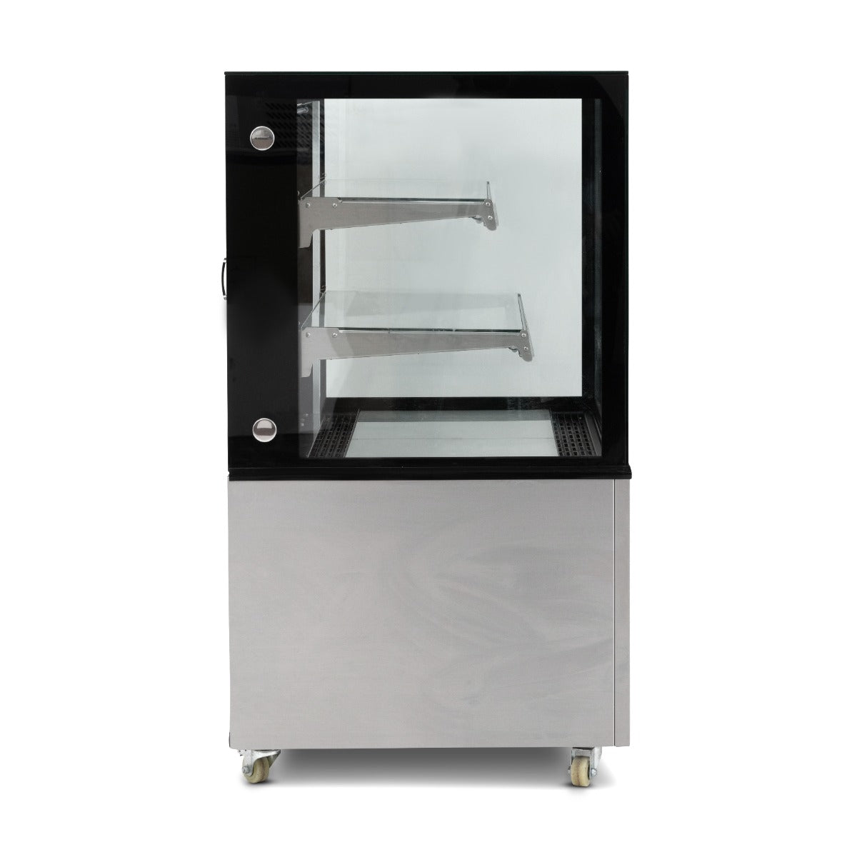 1.2m Double Tier Heated Flat Glass Display Unit