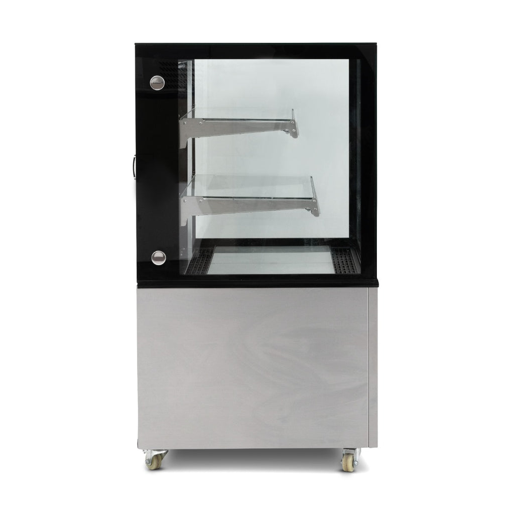 1.5m Double Tier Heated Flat Glass Display Unit