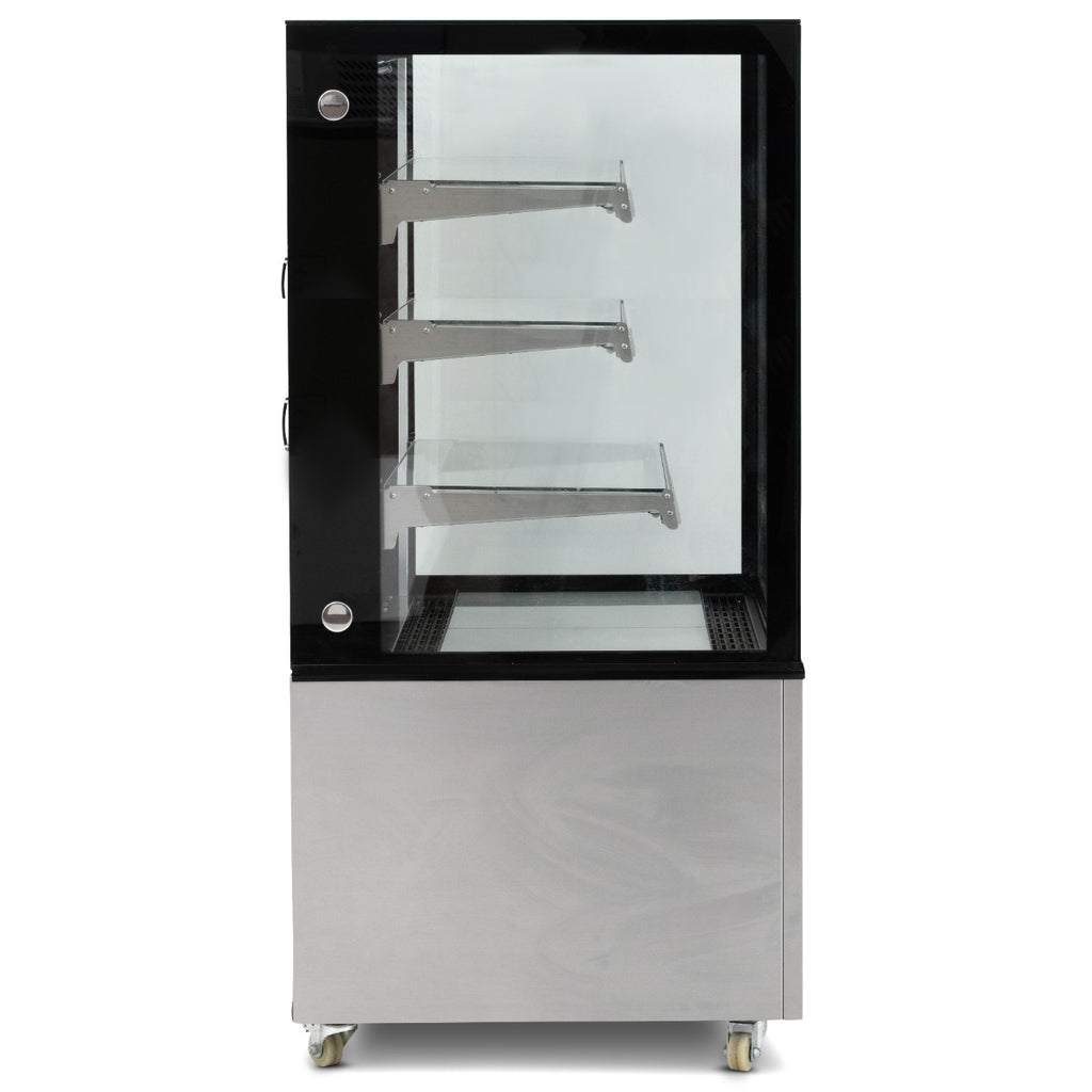 1.5m Triple Tier Heated Flat Glass Display Unit