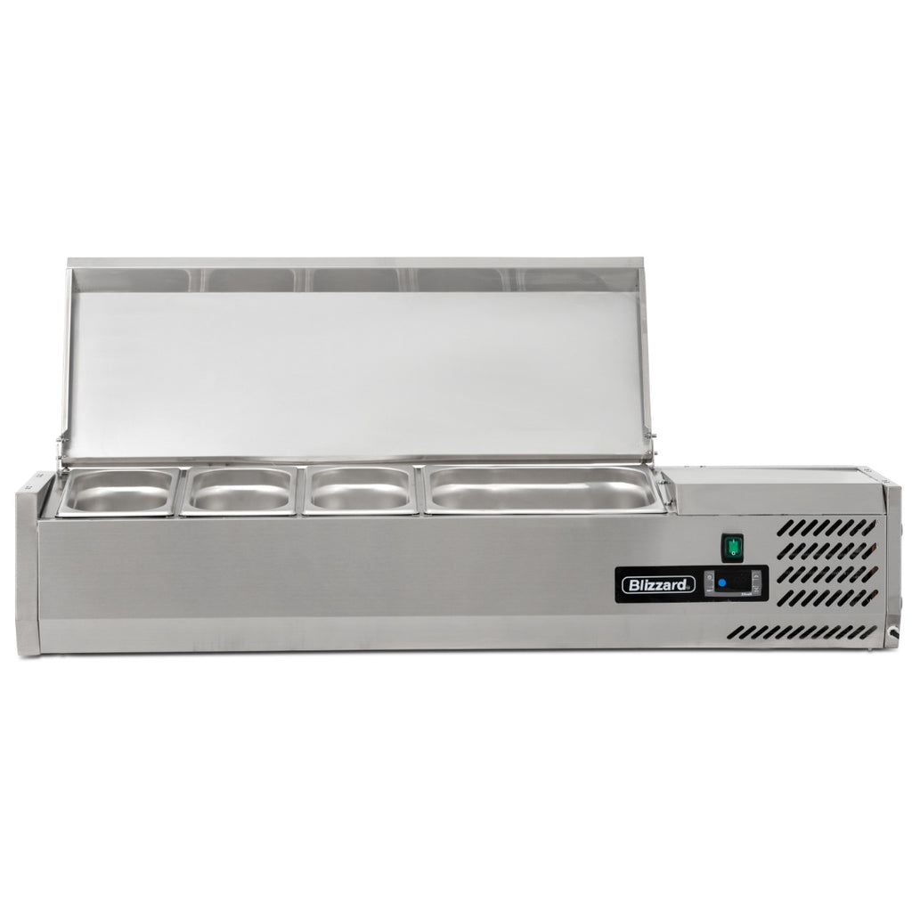 Graded-100006 1.2m Hinged 1/3 Gastronorm Prep Top