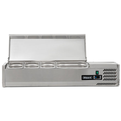 1.2m Hinged 1/3 Gastronorm Prep Top