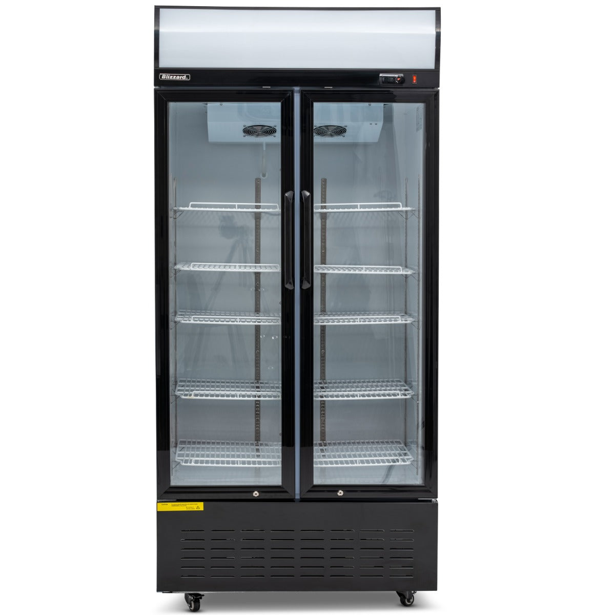 630L Double Hinged Glass Door Display Merchandiser