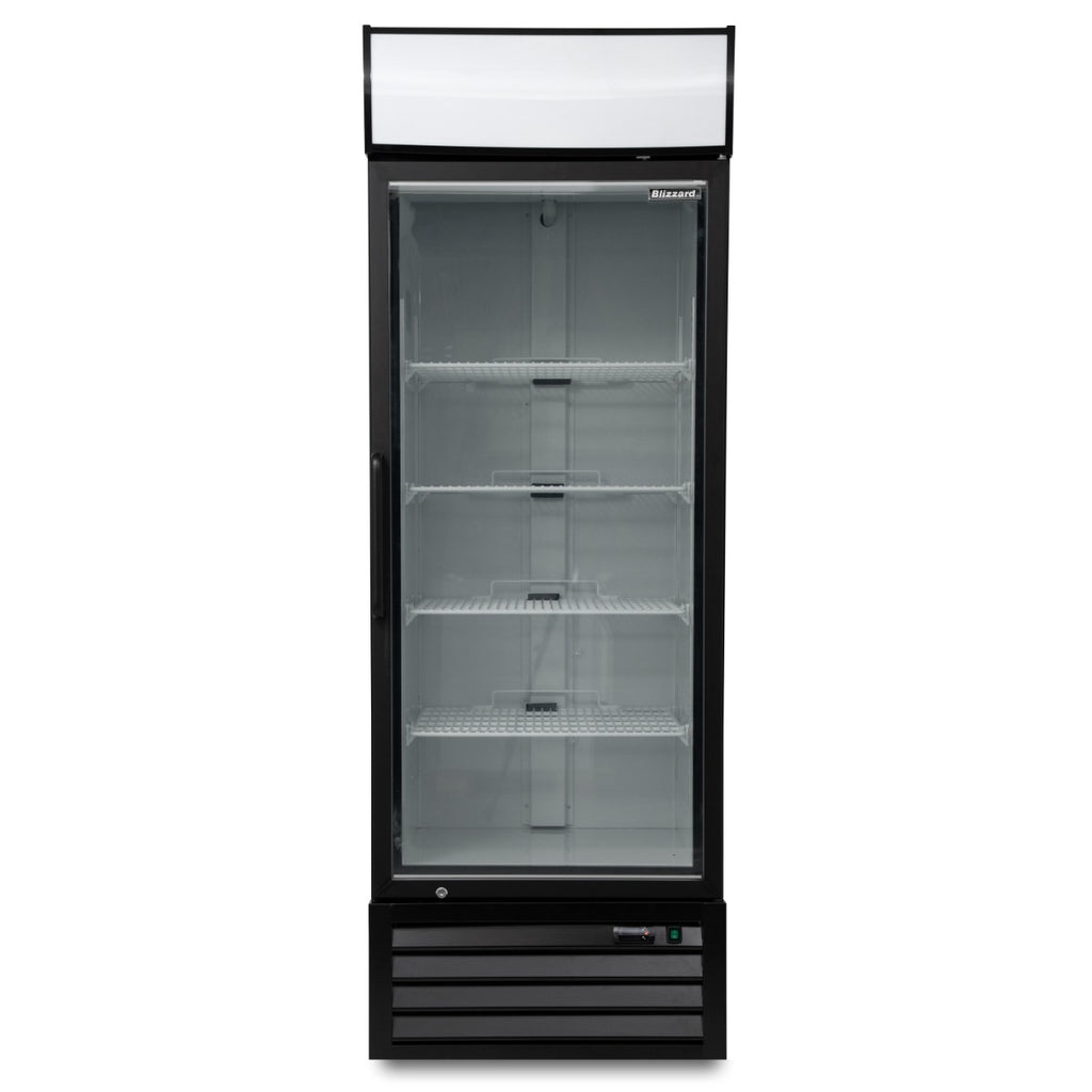 Single Hinged Glass Door Freezer Display Merchandiser