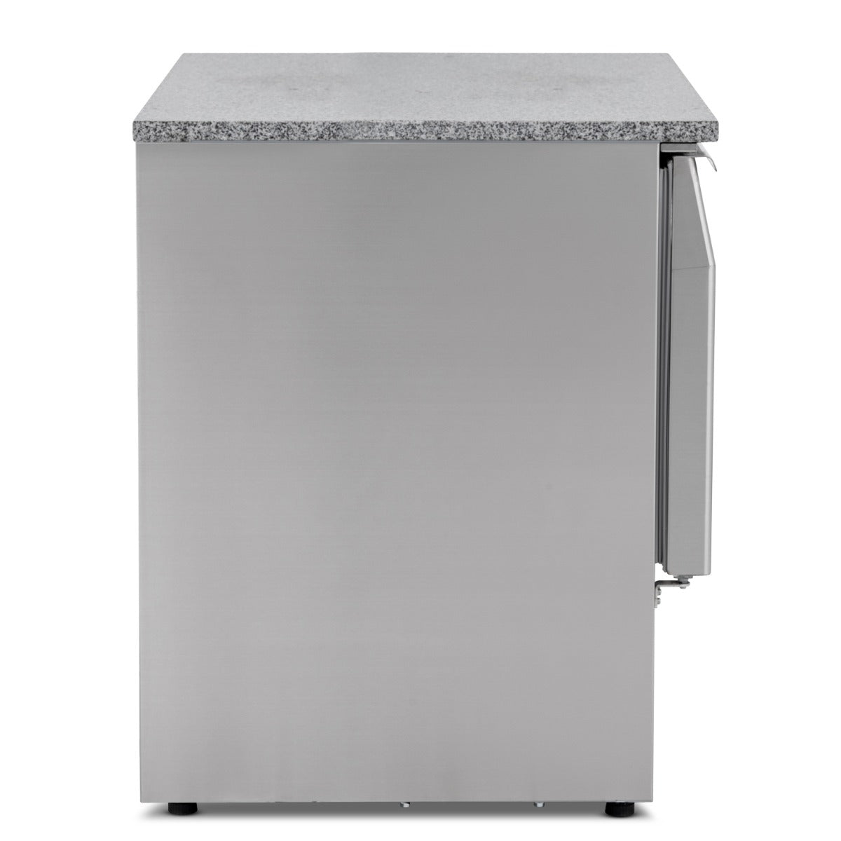 Compact Double Door Counter Refrigerator with Granite Worktop