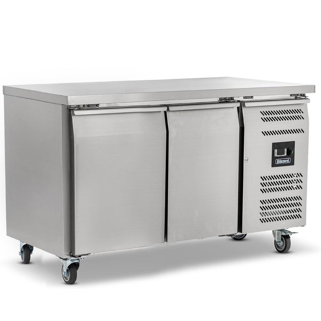Double Hinged Door Deep Counter Refrigerator