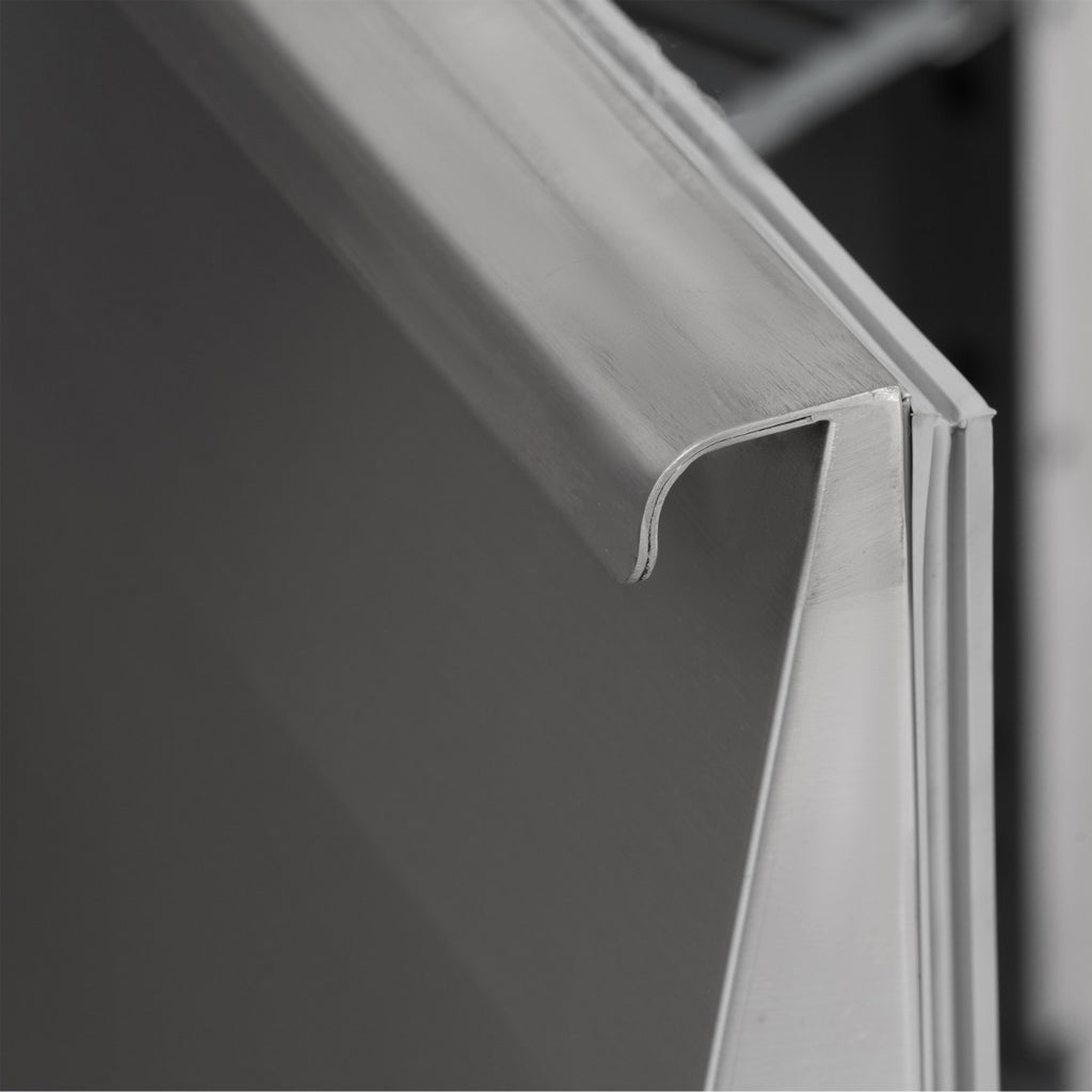 Triple Hinged Door Counter Refrigerator With Upstand