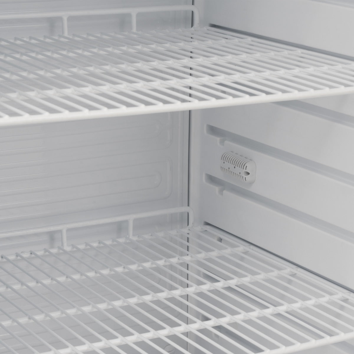 Upright 320L Single Hinged Glass Door Refrigerator