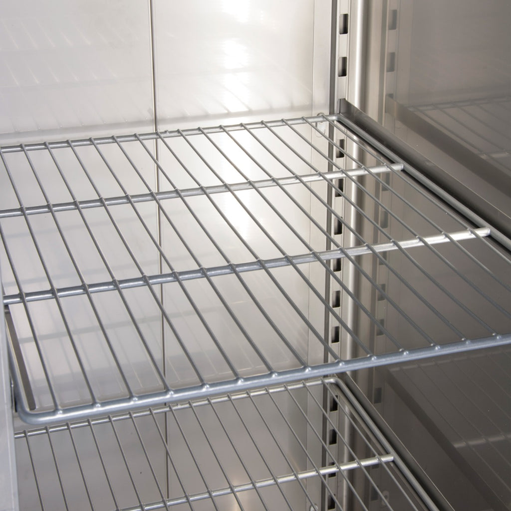 Slim Upright Double Hinged Door Heavy Duty Refrigerator