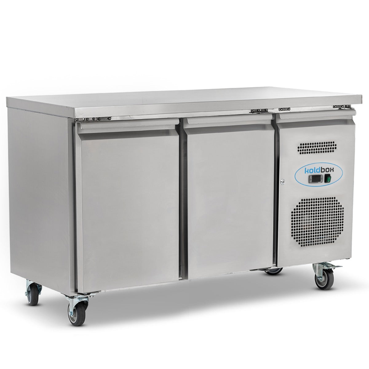 Double Hinged Door Counter Freezer
