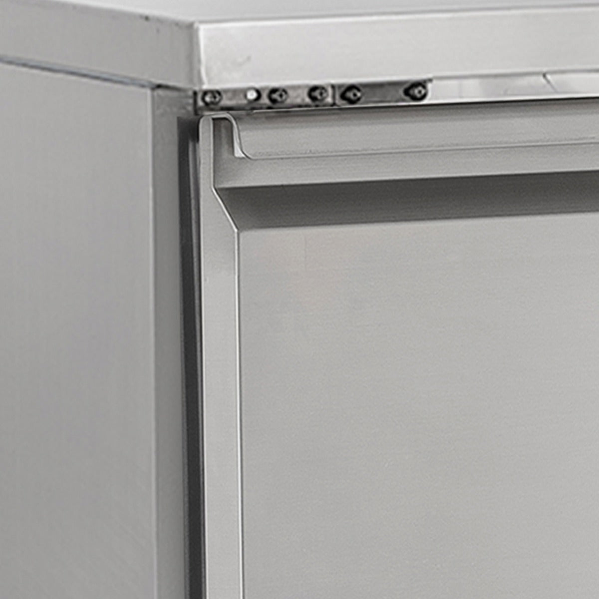 Triple Hinged Door Counter Refrigerator