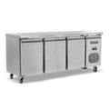 Triple Hinged Door Counter Refrigerator