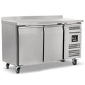 Double Hinged Door Counter Refrigerator With Upstand