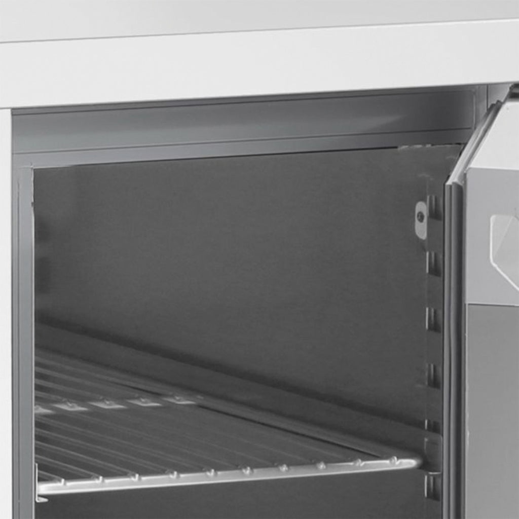 Slimline Four Hinged Door Counter Refrigerator