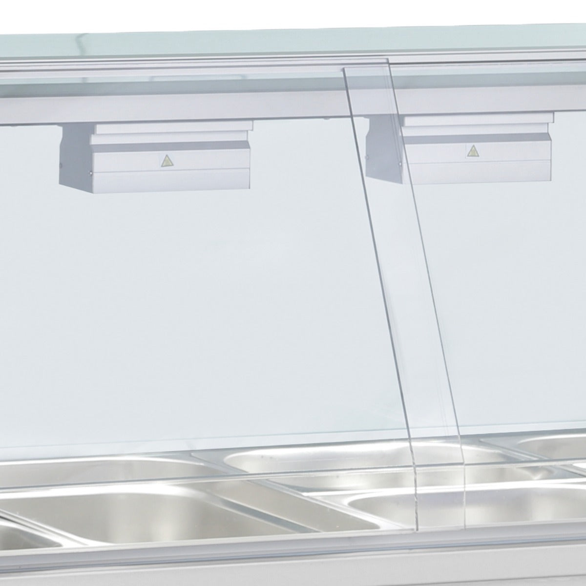Bain Marie With Heated Cupboard And Glass Canopy 3 x GN1/1