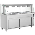 Bain Marie With Heated Cupboard And Glass Canopy 5x GN1/1