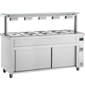 Bain marie with sneeze guard 5x GN1/1